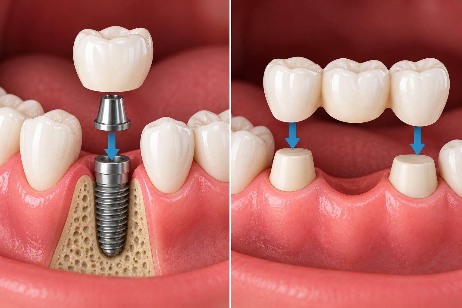 Dental Implants vs. Bridges: Which Is Right for You